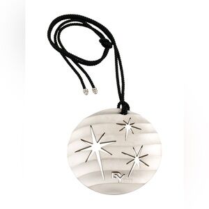 David Yurman 2022 Cable Edge - Pendant Cord Necklace Holiday Ornament Silver